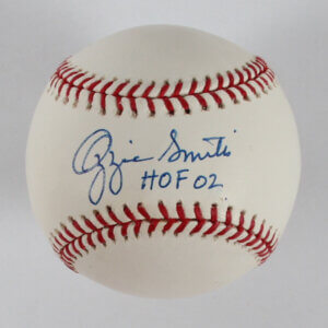 Ozzie Smith Signed Baseball Cardinals Inscribed "HOF '02"- COA JSA