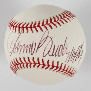 Johnny Bench Signed Baseball Reds Inscribed HOF '89 - COA JSA