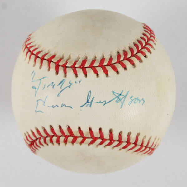 Einar Gustafson Signed Baseball The Jimmy Fund Kid - COA JSA