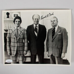 President Gerald Ford Signed Photo 8x10 - COA JSA