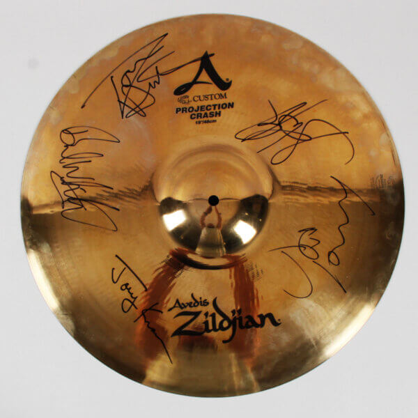 Aerosmith Signed Drum Symbol - COA JSA