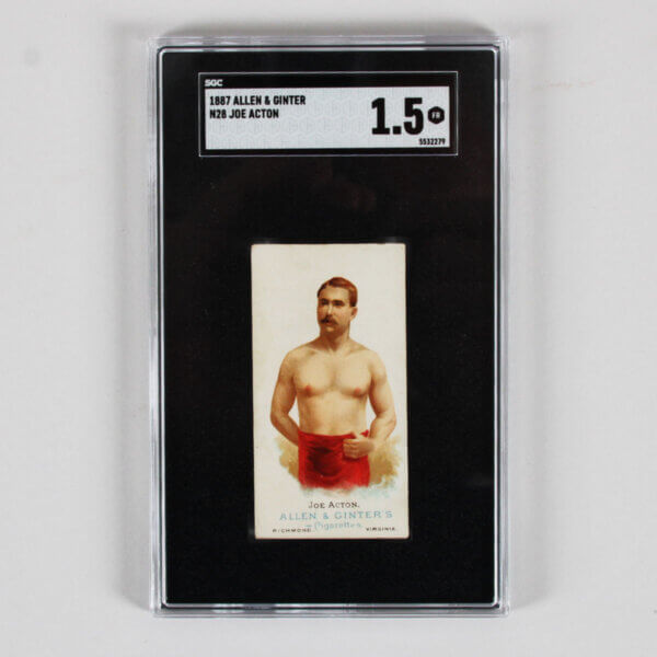 1887 Allen & Ginter N28 Joe Acton Graded Card - SGC 1.5