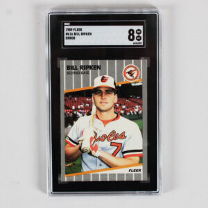1989 Fleer Bill Ripken Graded Card #616 Error FF - SGC 8