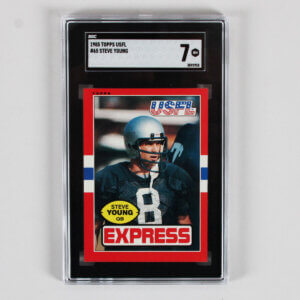 1985 Topps USFL Steve Yong Graded Card #65 - SGC 7