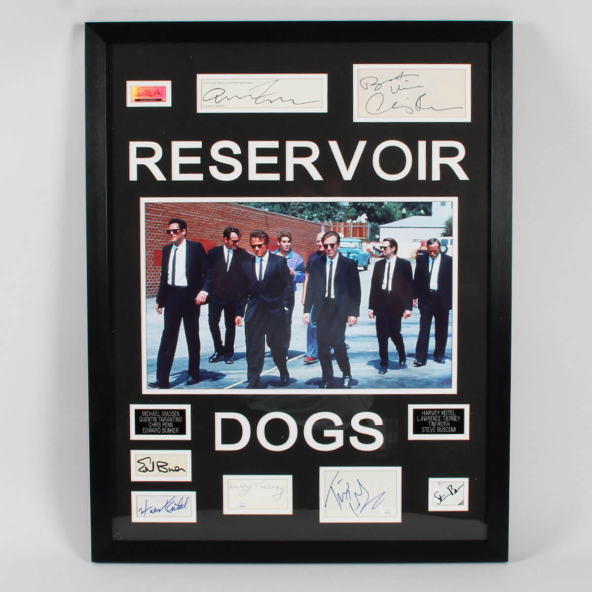 Reservoir Dogs Cast Signed Photo Display - COA JSA