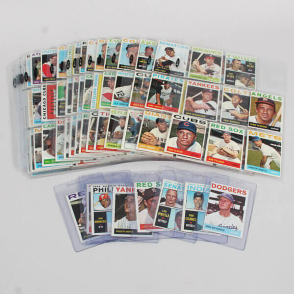 1964 Topps Baseball Pack Fresh Lot of 165 Different w/Stars, Rookies NR/MT-MINT