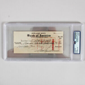 Marilyn Monroe Signed Check - COA JSA & PSA/DNA