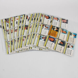 1961 Post Cereal Baseball Group Lot of (114/200) Different Hand Cut w/Mantle & Stars! Ex/Mt