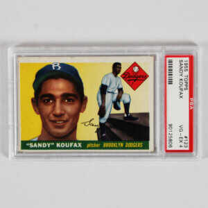 1955 TOPPS SANDY KOUFAX RC ROOKIE CARD #123 GRADED PSA 4