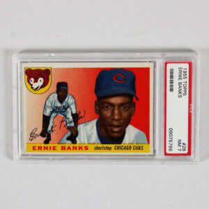 1955 TOPPS Ernie Banks #28 GRADED PSA 7 NR/MT