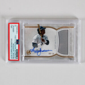 2018 Topps Definitive Reggie Jackson Graded Card #RJ AUTO RLC Coll. 8/15 - PSA 10