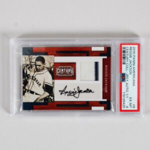 2010 Panini Americana Reggie Jackson Graded Card #8 Century Coll. - Jersey AUTO 1/1 - PSA 6