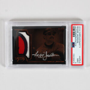 2014 Topps Dynasty Reggie Jackson Graded Card #APRJ5 AUTO Patch 1/10 - PSA 9