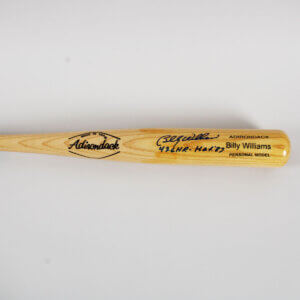 Billy Willliams Signed Bat Cubs - COA JSA