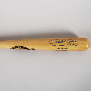 Pete Rose Signed Bat Reds - COA JSA