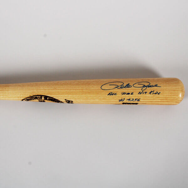 Pete Rose Signed Bat Reds - COA JSA