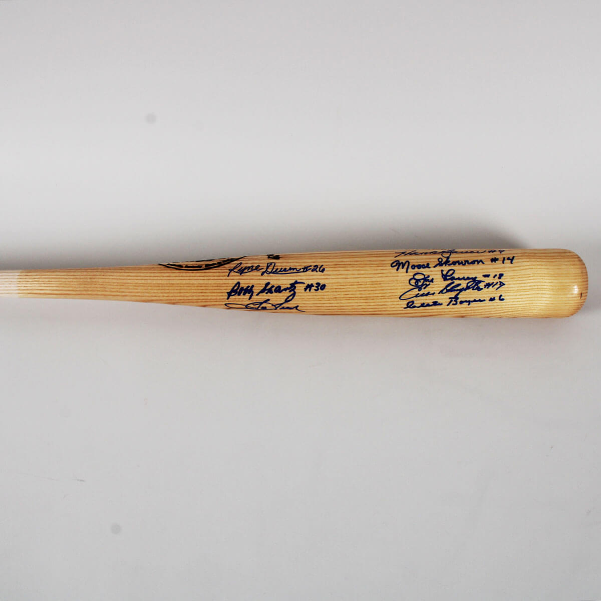 Yankees Team Signed Bat Team of the Century (9) Sigs. Clete Boyer, Hank Bauer etc. - COA JSA