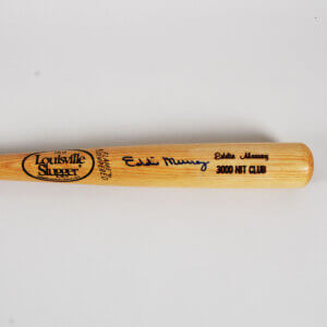 Eddie Murray Signed Bat Orioles - COA JSA