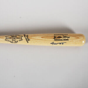 Willie Mays Signed Bat Giants - COA JSA