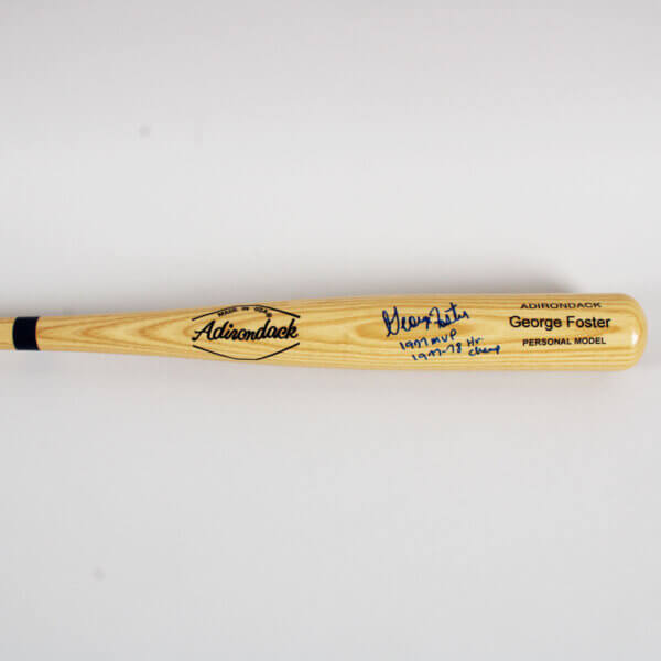 George Foster Signed Bat Reds - COA JSA