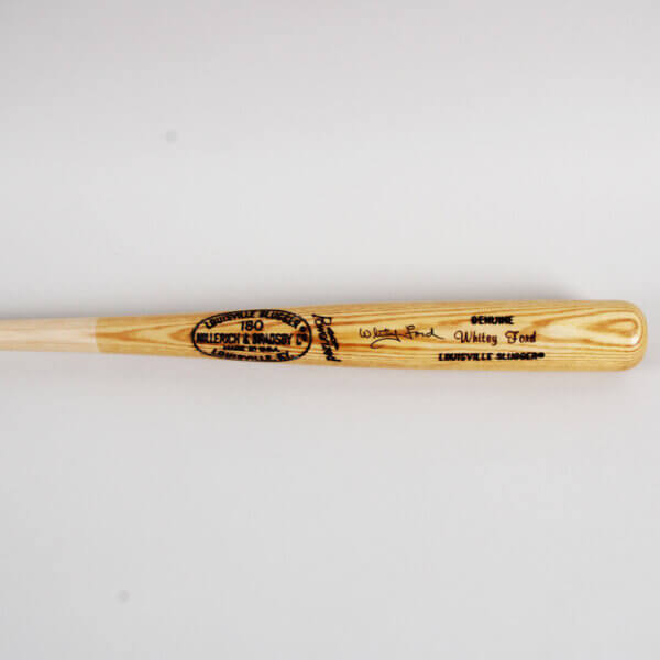 Whitey Ford Signed Bat Yankees - COA JSA
