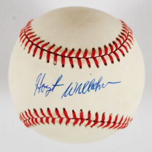 Hoyt Wilhelm Signed Baseball Giants - COA JSA