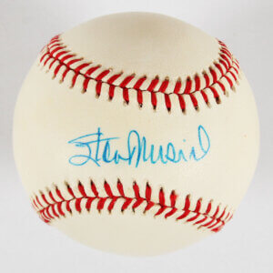 Stan Musial Signed Baseball Cardinals - COA JSA