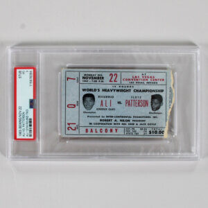1965 Nov. 22 Boxing Graded Ticket Ali vs. Patterson Stub Ali 12th Round TKO - PSA 3