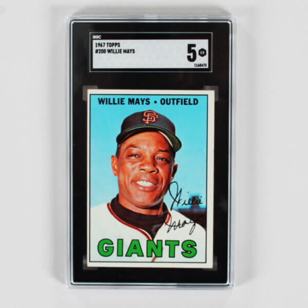 1967 Topps Willie Mays Graded Card #200 - SGC 5