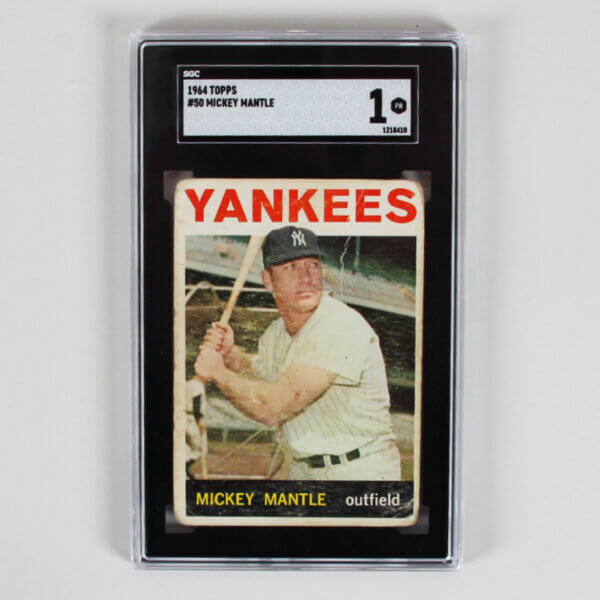 1964 Topps Mickey Mantle Graded Card #50 - SGC 1