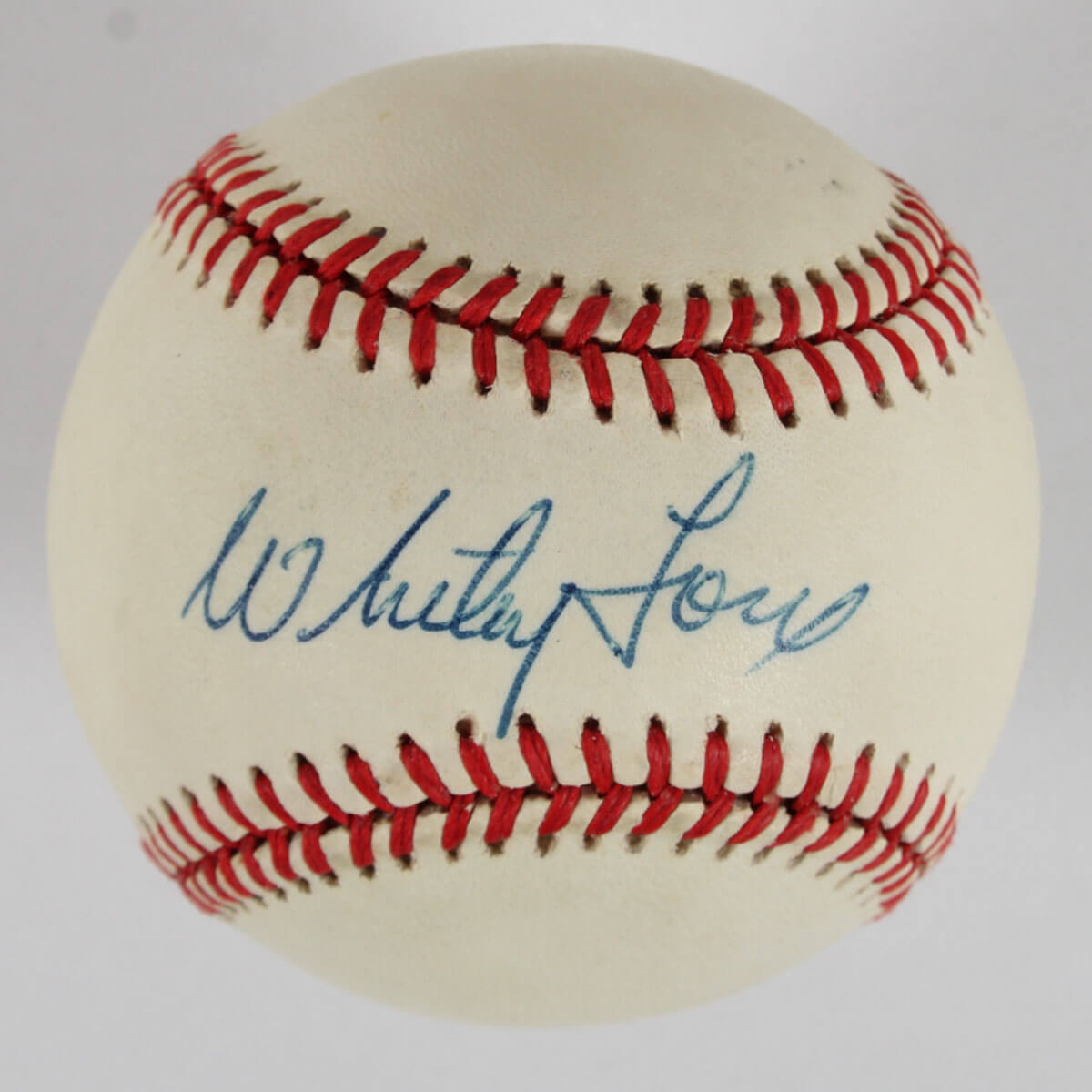 Whitey Ford Signed Baseball Yankees - COA JSA