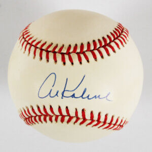 Al Kaline Signed Baseball Tigers - COA JSA