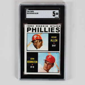 1964 Topps #243 Rookie Stars Richie Allen RC/John Herrnstein SGC 5