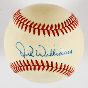 Dick Williams Signed Baseball Red Sox - COA JSA
