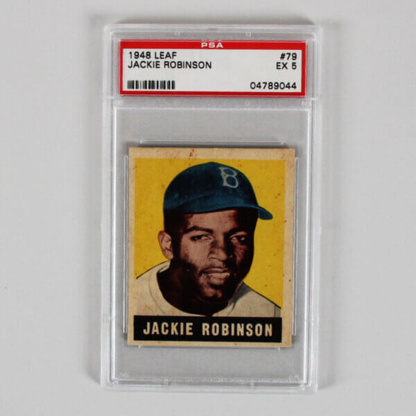 1948 Leaf Jackie Robinson Graded RC Card #79 - PSA 5