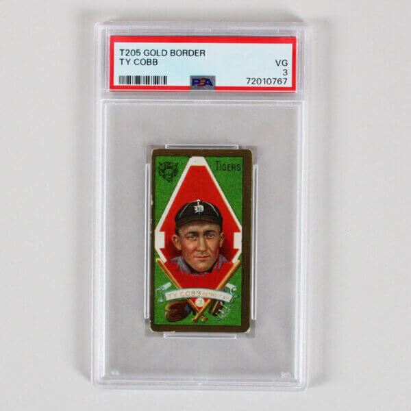 T205 Gold Border Ty Cobb Graded Card - PSA 3