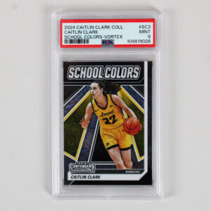 2024 Panini Contenders Catlin Clark Graded RC Card #SC3 School Colors Vortex - PSA 9