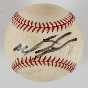 Miguel Tejada Signed Baseball A's - COA JSA
