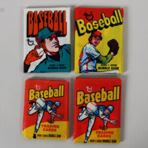 1972-1975 Topps Baseball Wax Pack Lot of 4