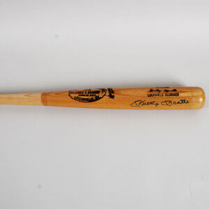 Mickey Mantle Signed Bat Yankees - COA JSA
