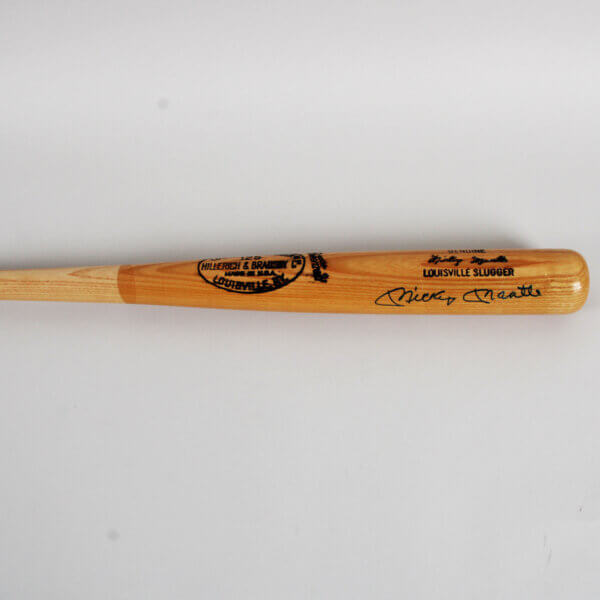 Mickey Mantle Signed Bat Yankees - COA JSA