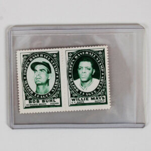 1961 Topps Stamp Panels Bob Buhl / Willie Mays Braves / Giants