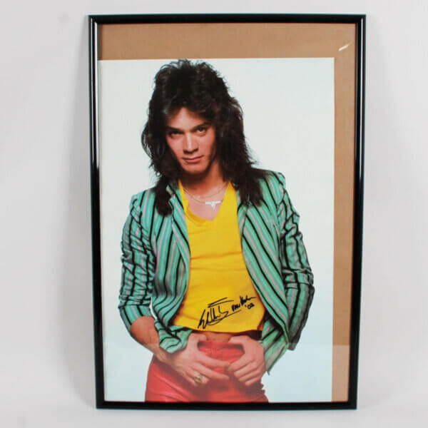 Eddie Van Halen Signed Poster - COA JSA