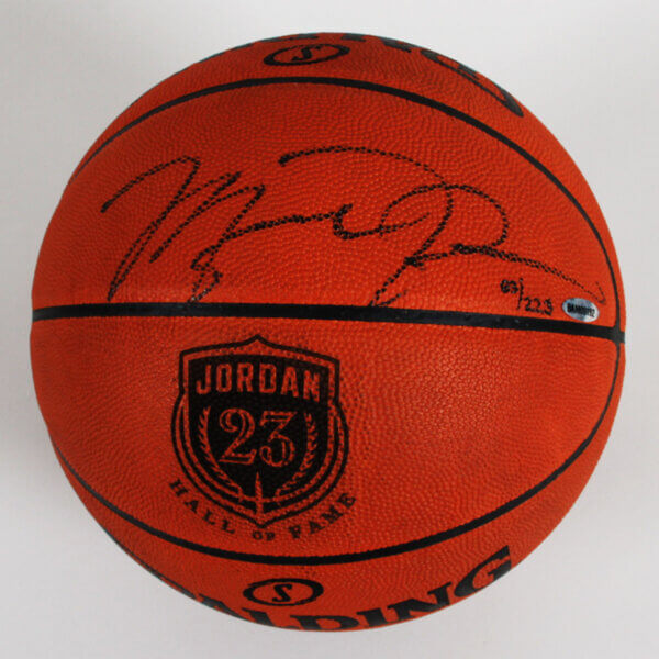 Michael Jordan Signed Basketball Bulls - COA UDA