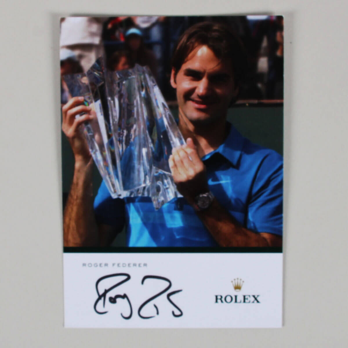 Roger Federer Signed Photo 4x6 - COA JSA