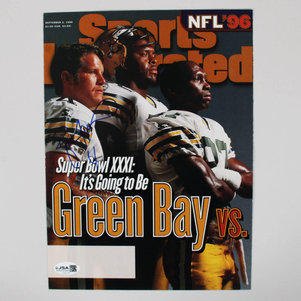 Brett Favre Signed Magazine Packers - COA JSA