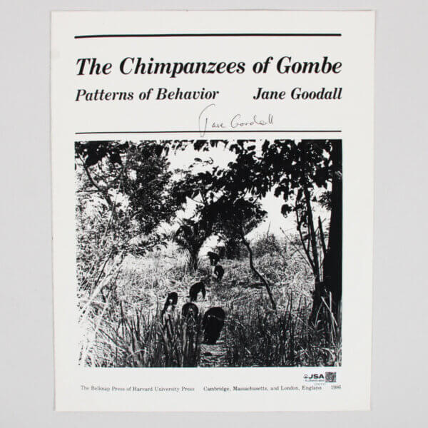 Jane Goodall Signed Photo 8x10 - COA JSA