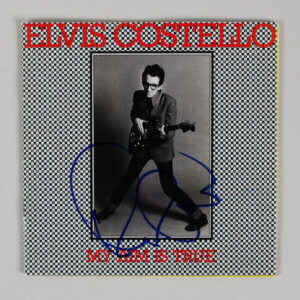 Elvis Costello Signed CD Insert - COA JSA