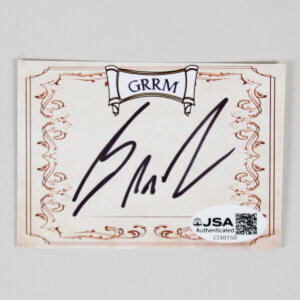 George R. R. Martin Signed Cut Game of Thrones - COA JSA