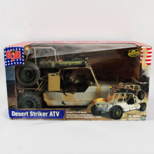G.I. Joe Toy Desert Striker ATV with 2 Action Figures 2002 Hasbro Army Rangers Collection Box